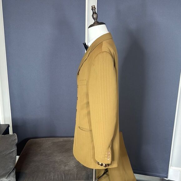 Men's Vicci Uomo 2-Piece Formal Suit Notched Lapel Jacket 42R Pants 33R - Picture 5 of 16